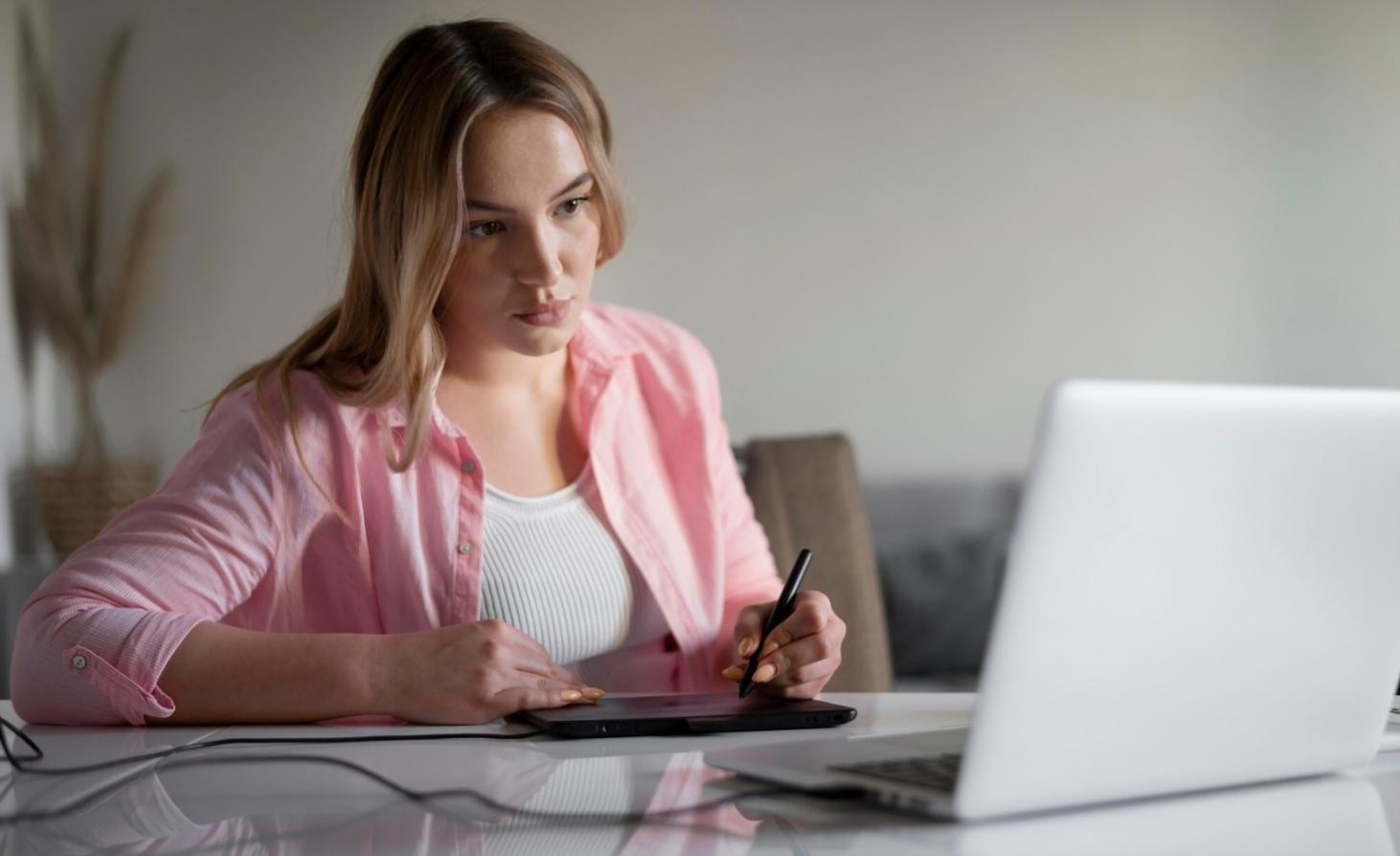 Financial planning workspace with documents and calculator